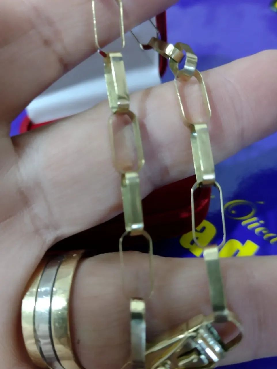 Pulseira Ouro 18 kilates Maciço 8 Gramas Maciça - Foto 5