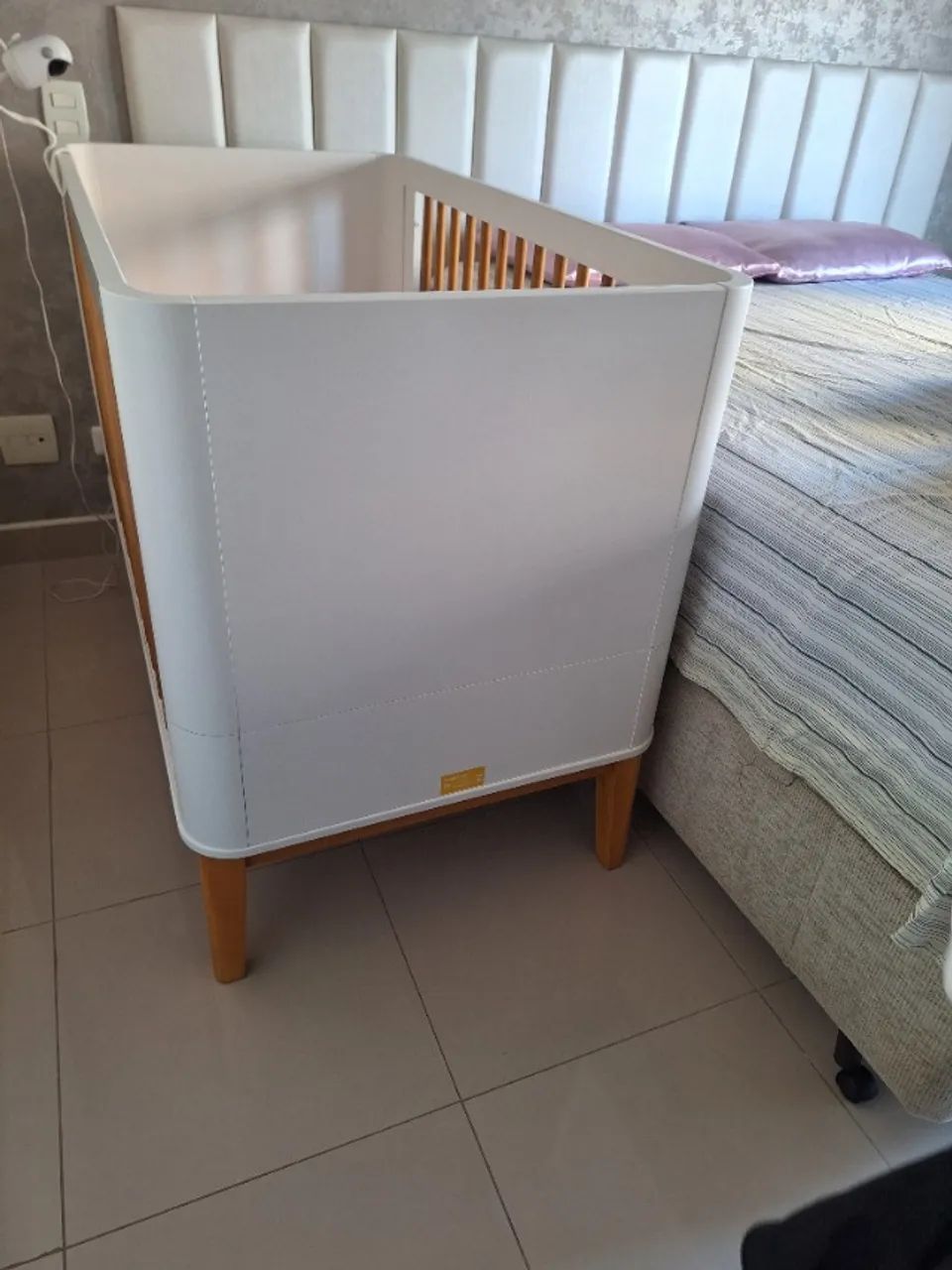 Berço Boom Classic Branco Fosco (Evolutivo / vira cama até 6 anos). - Foto 6