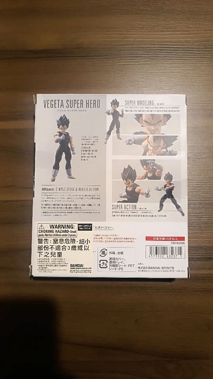 Vegeta super hero SH figuarts Bandai dragon ball super  - Foto 3