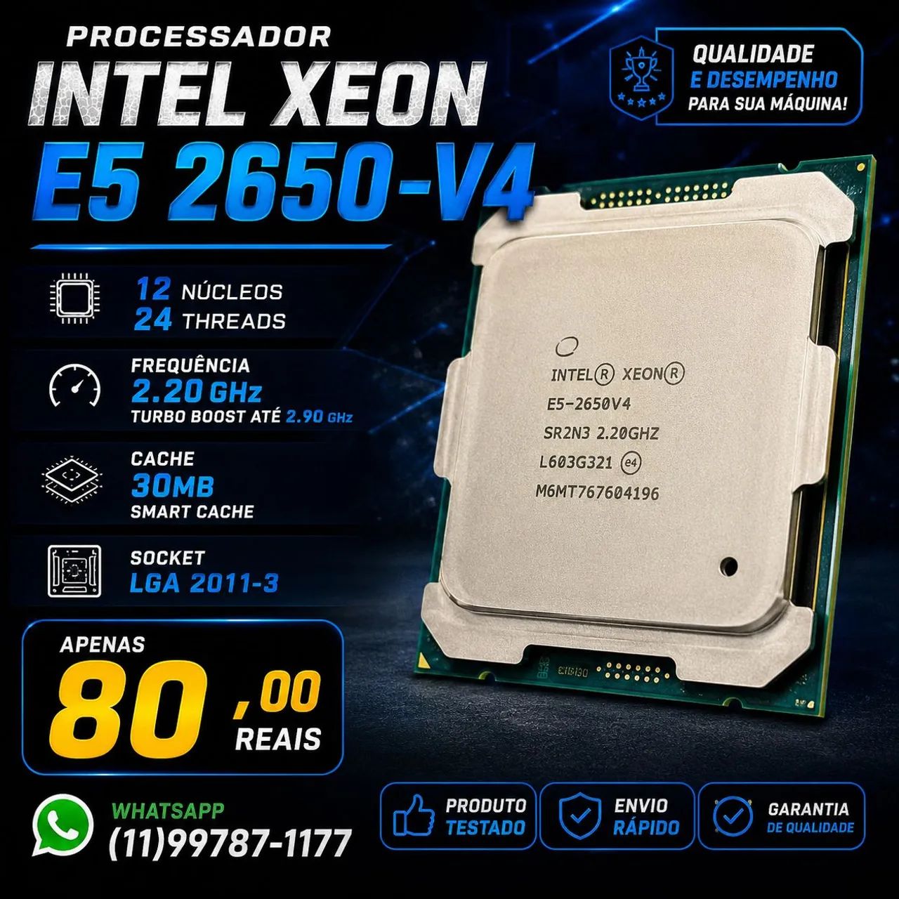 Processador Intel Xeon E5 2650-V4
