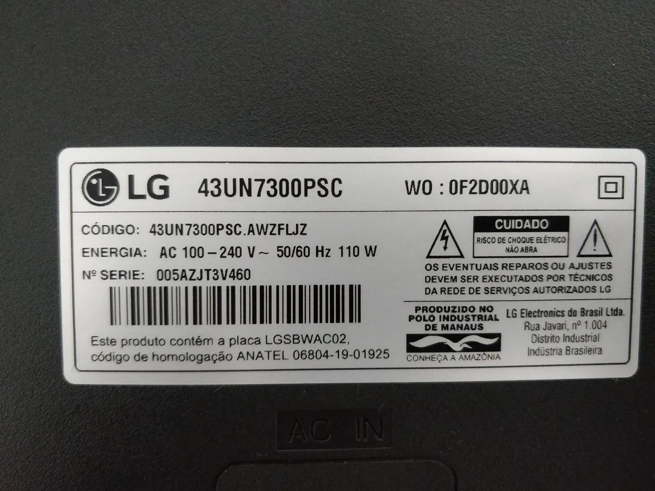 Smart TV LG 4K Modelo 43UN7300PSC 2020 (Usada) - Foto 2