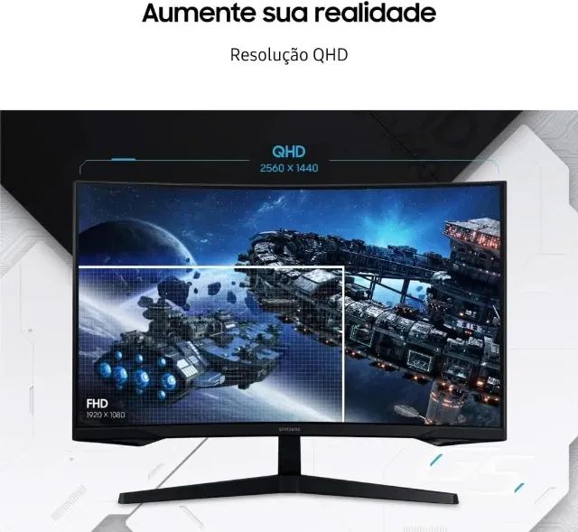 Monitor Curvo Novo/Lacrado 32' Samsung Odyssey R$1.153 - Foto 5