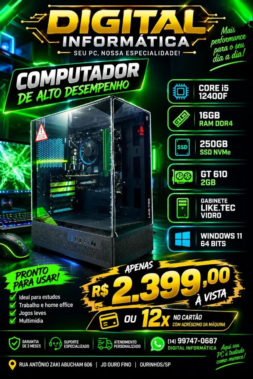 Computador CORE I5 12GER