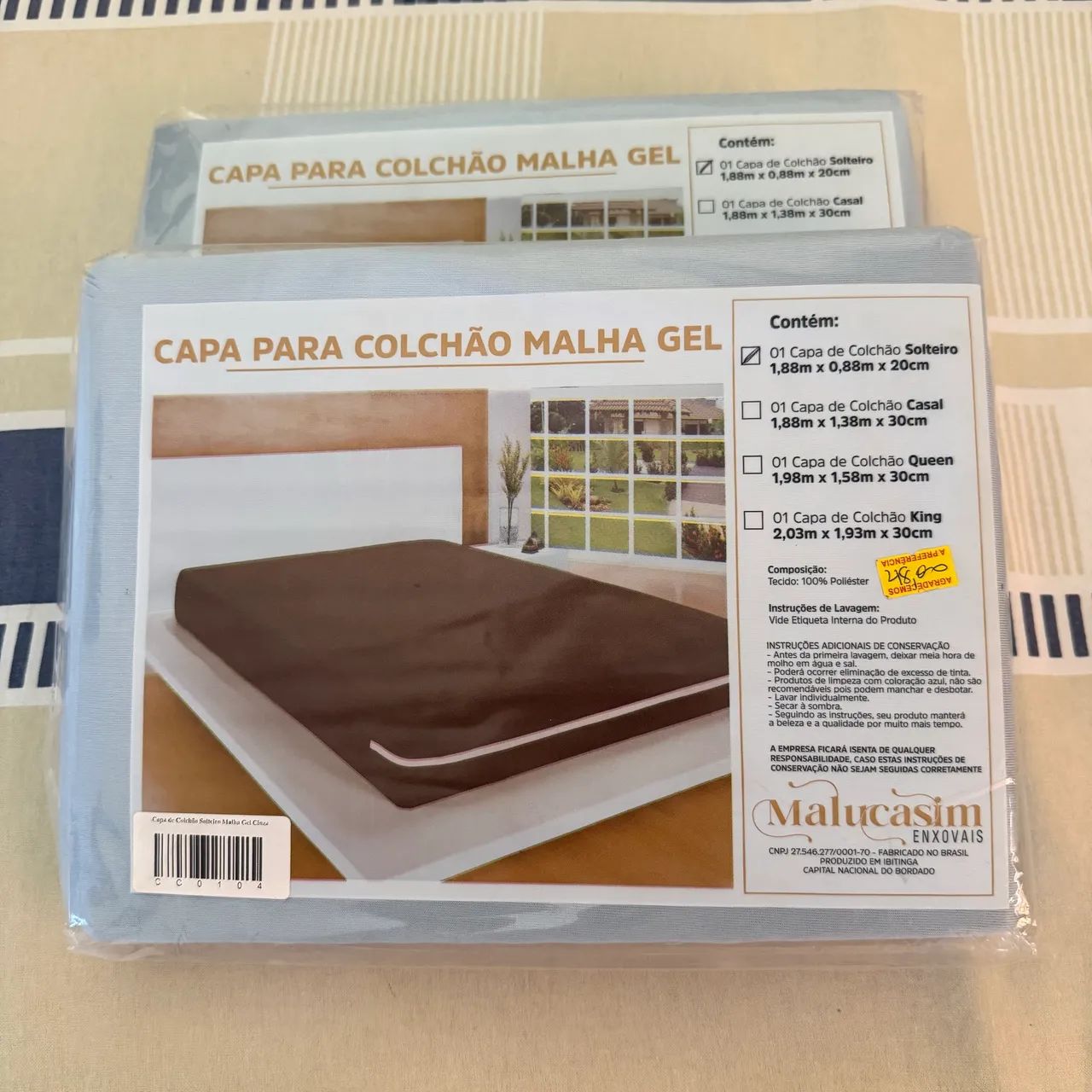 Capa para colchão cama solteiro