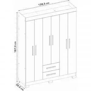 Guarda roupa notável 6 portas  - Foto 2