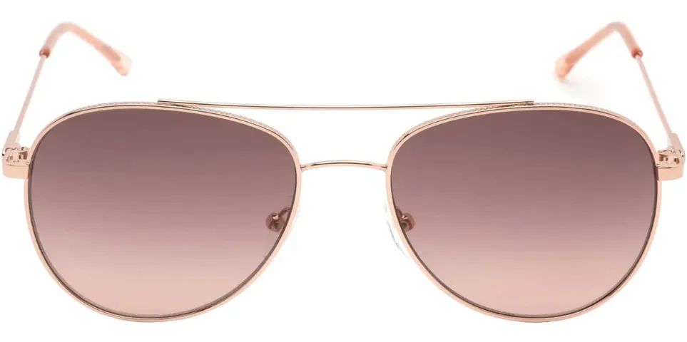 Óculos de sol Calvin Klein Rounded Aviator w/ Gradient Lens - Foto 3
