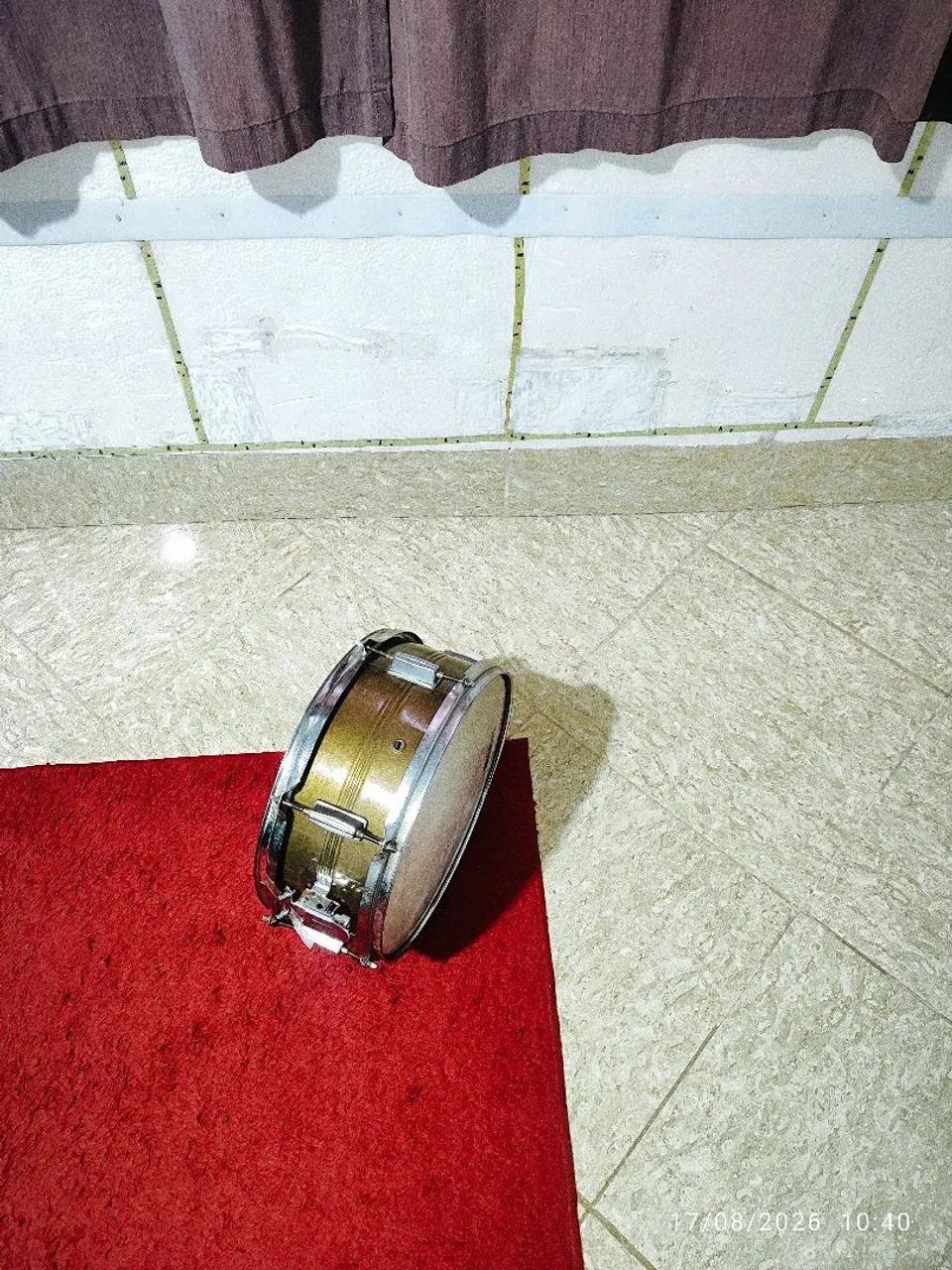 Caixa de bateria em aço 14 polegadas 6 afinação usado em aço 