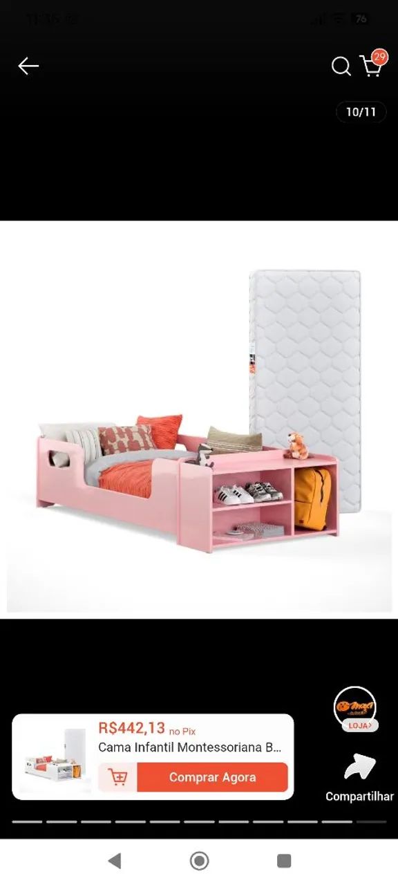 Cama montessoriana infantil  - Foto 3