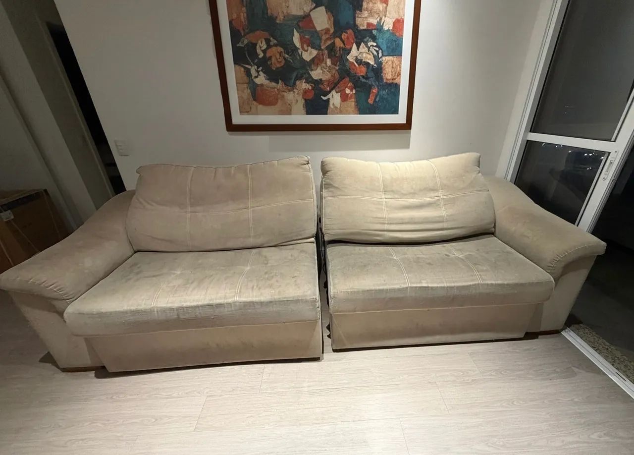 Sofá barato 5 lugares reclinável 