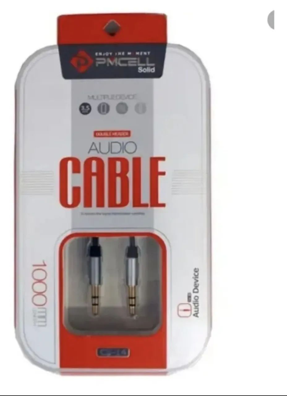 Cabo p2/p2 para notebook,  PC e outros , resistente 