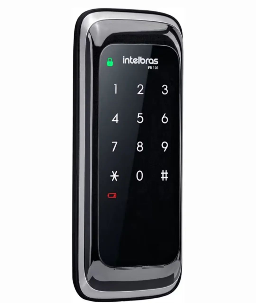 Fechadura Digital de Sobrepor Touch Screen FR 101 Preto Intelbras.