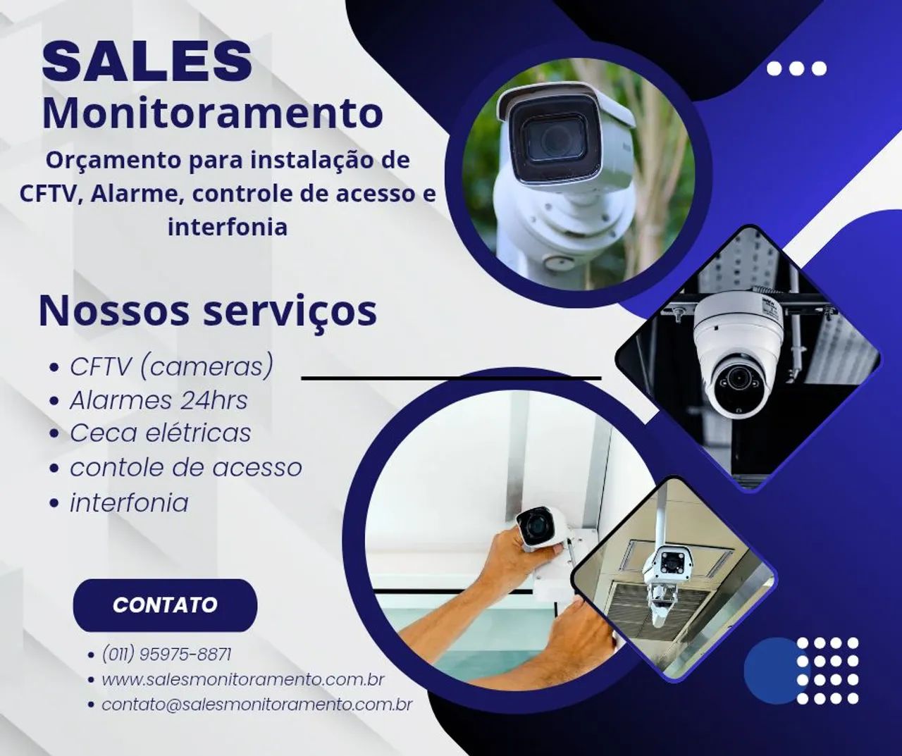 Câmeras, alarmes, cerca elétrica e interfones - Foto 2