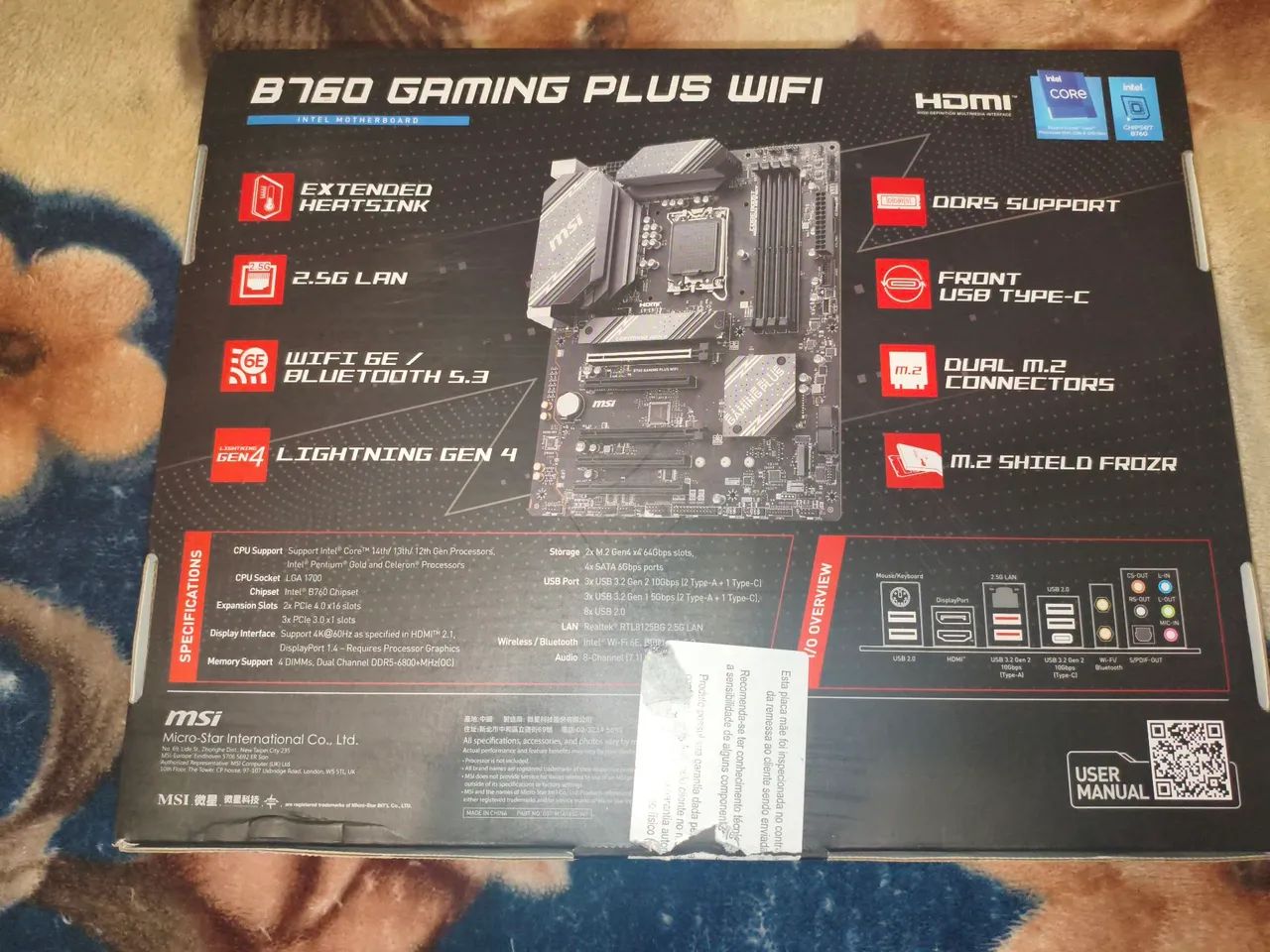  Placa mãe - B760. GAMING PLUS WIFI - Foto 2