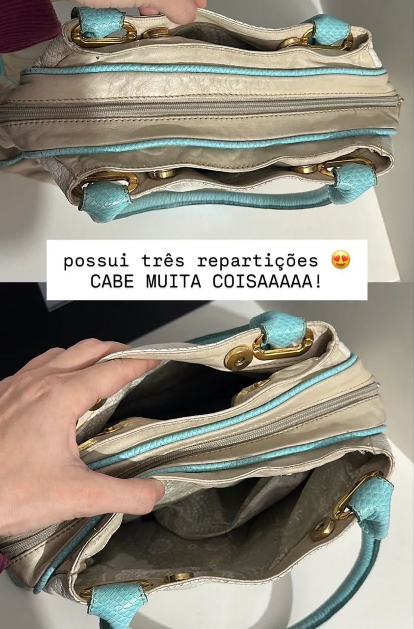 bolsa perfeita vintage de couro  - Foto 2
