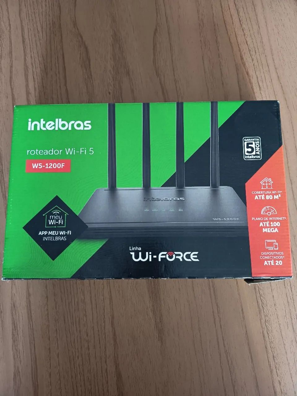 Roteador WiFi  5.  (W5-1200f). R$80$