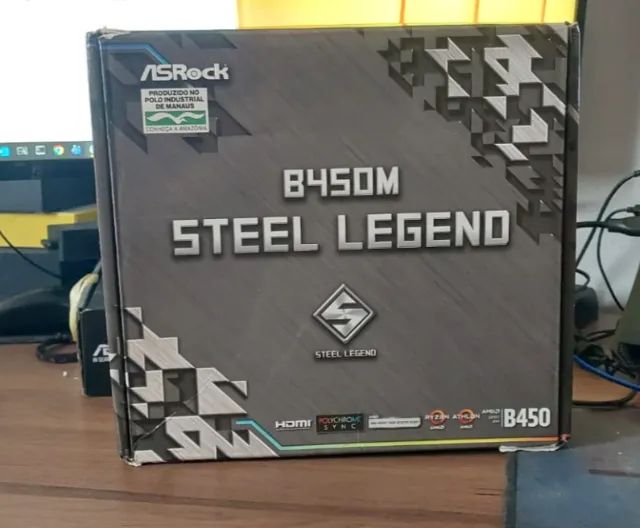 Placa Mae ASRock B450M Steel Legend