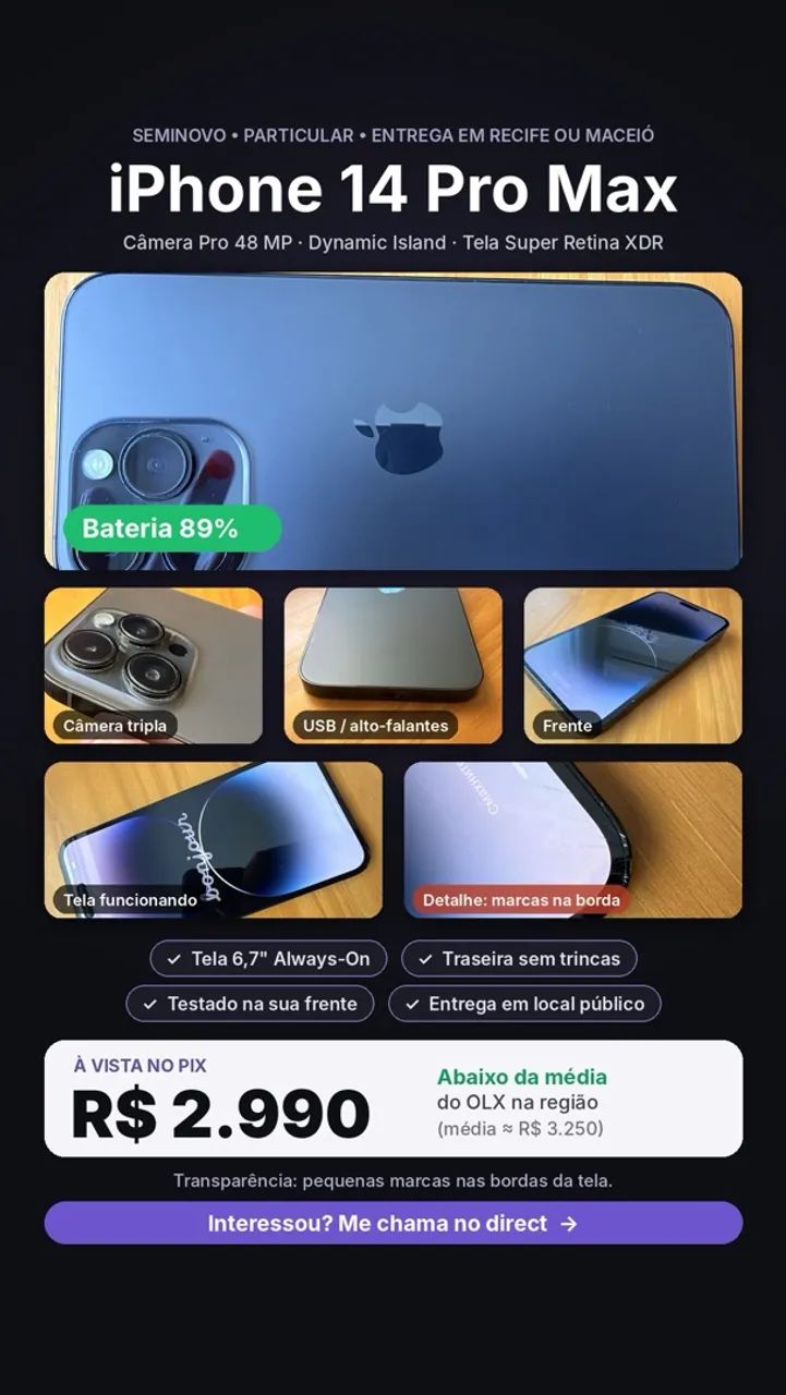 iPhone 14 Pro Max 255gb