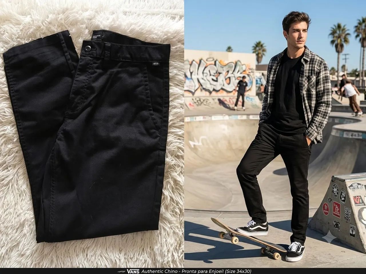 Calça Vans Chino Tamanho 44 