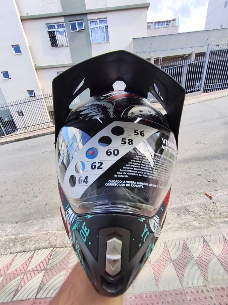 Capacete Cross Vison Glass Dusty MEGA BARATO! - Foto 3