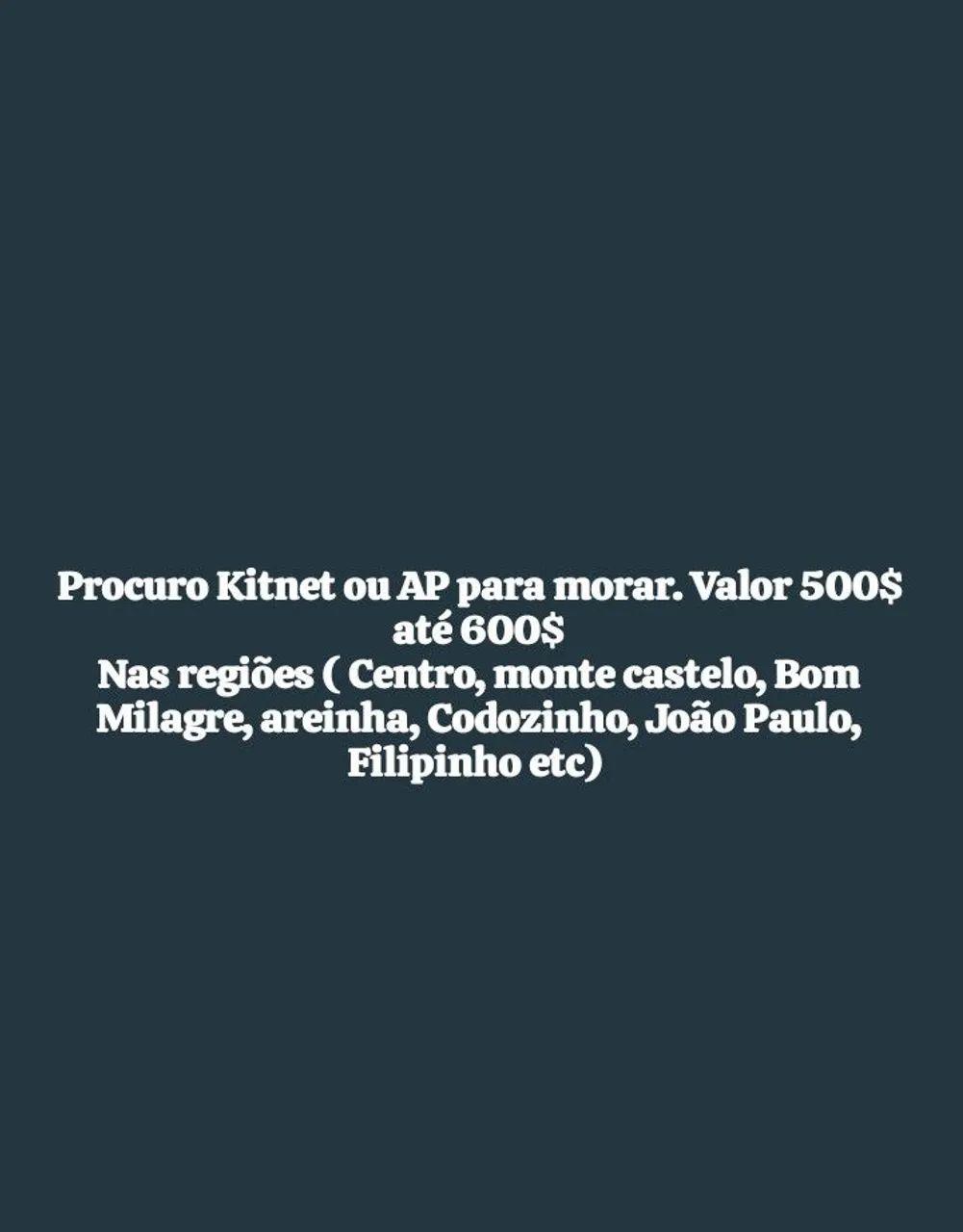 Kitnet ou AP para alugar 