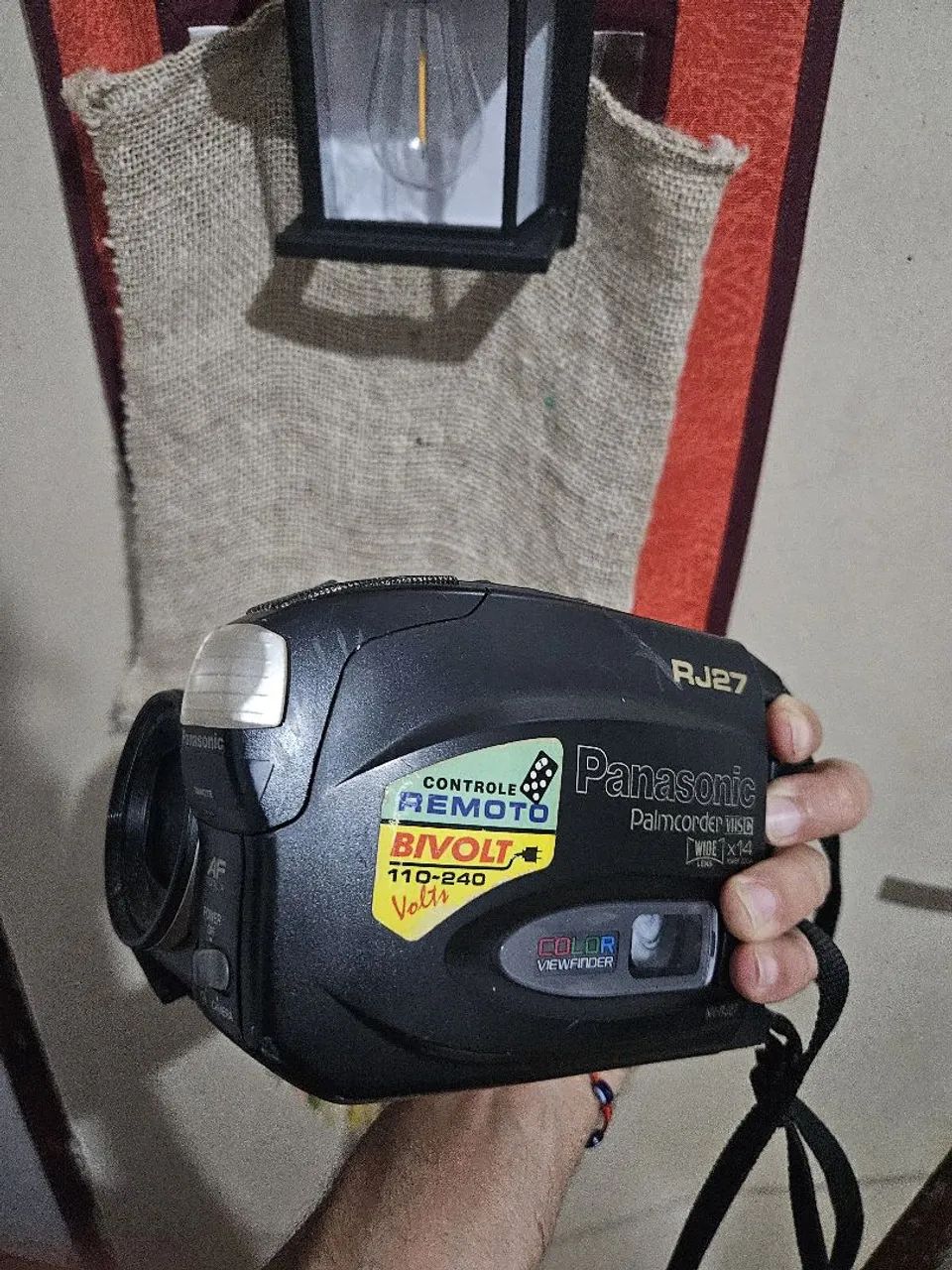 Filmadora Panasonic Palmcorder VHS-C RJ27 - Retrô/Vintage - Foto 3