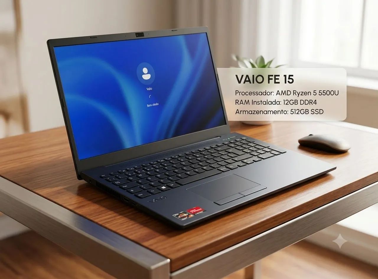 Notebook Vaio fe15 12de ram 512ssd nvme