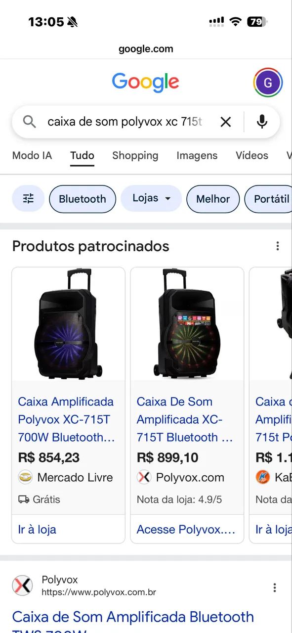 ? CAIXA DE SOM POLYVOX XC-715T - 700W - Foto 2