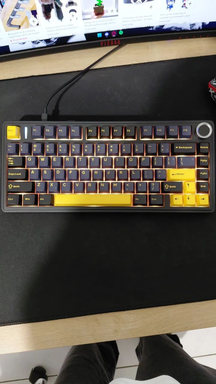 AULA F75 THUNDER BLACK - Foto 4