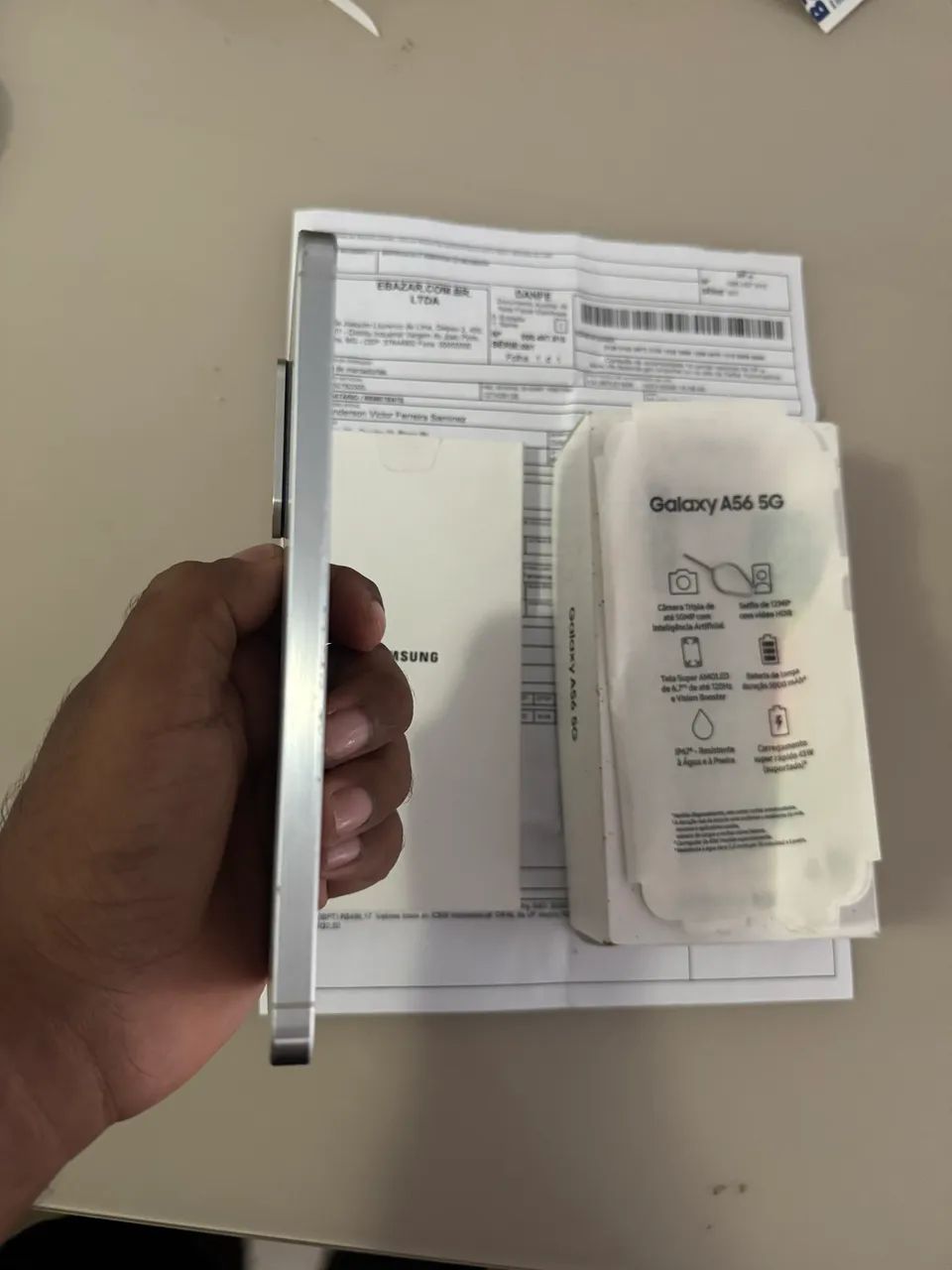 Samsung A56 5G Com Caixa Nota fiscal vendo ou troco  - Foto 4