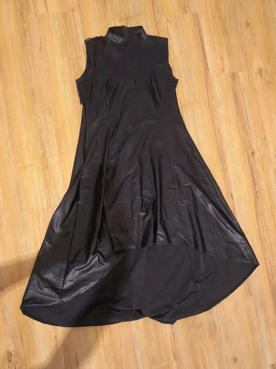 Vestido Sem mangas tecido flexível 
