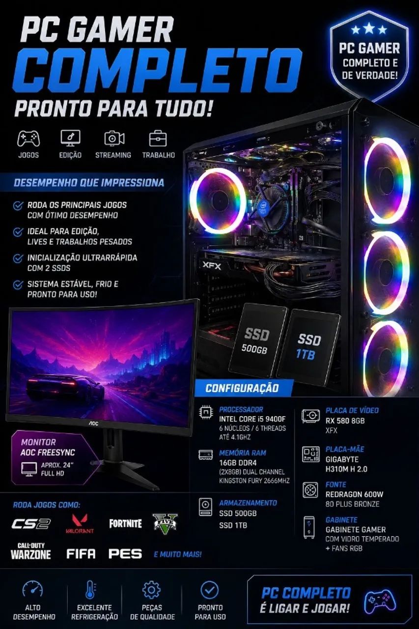 COMPUTADOR GAMER  - Foto 4