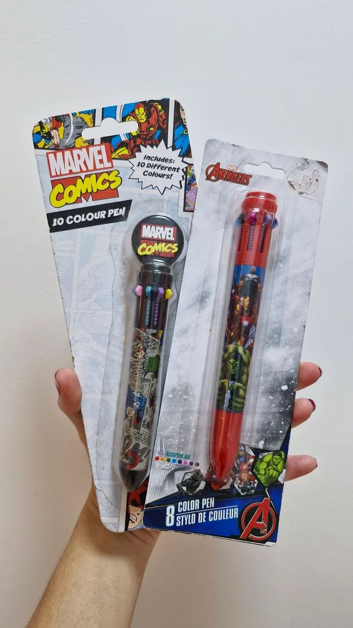 Canetas Super Heroes Avengers Marvel Importada