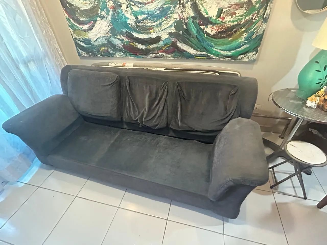 Vendo Sofá Precisando de Reforma (ACEITO PROPOSTA) - Foto 3