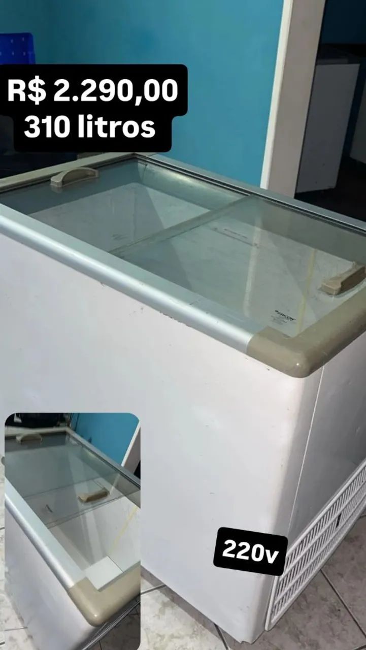 Freezer vidro 