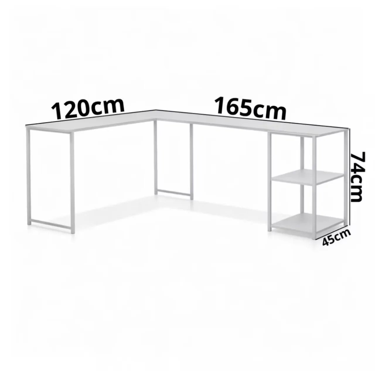 Mesa em L / escrivaninha industrial  - Foto 4