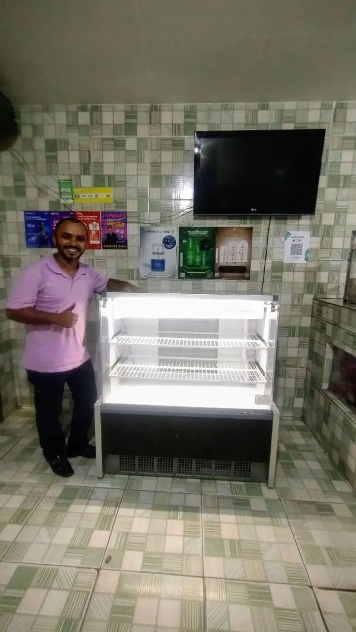 BALCÃO REFRIGERADO CONFEITARIA 1.10 METRO GELOPAR  - Foto 3