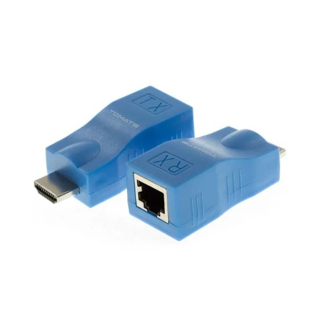 Extensor Hdmi Via Cabo De Rede Cat-5E/6E Tomate - Foto 5