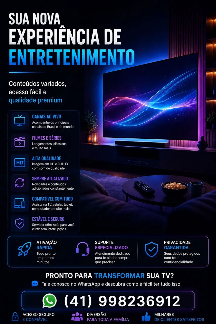 Tv box aquário 