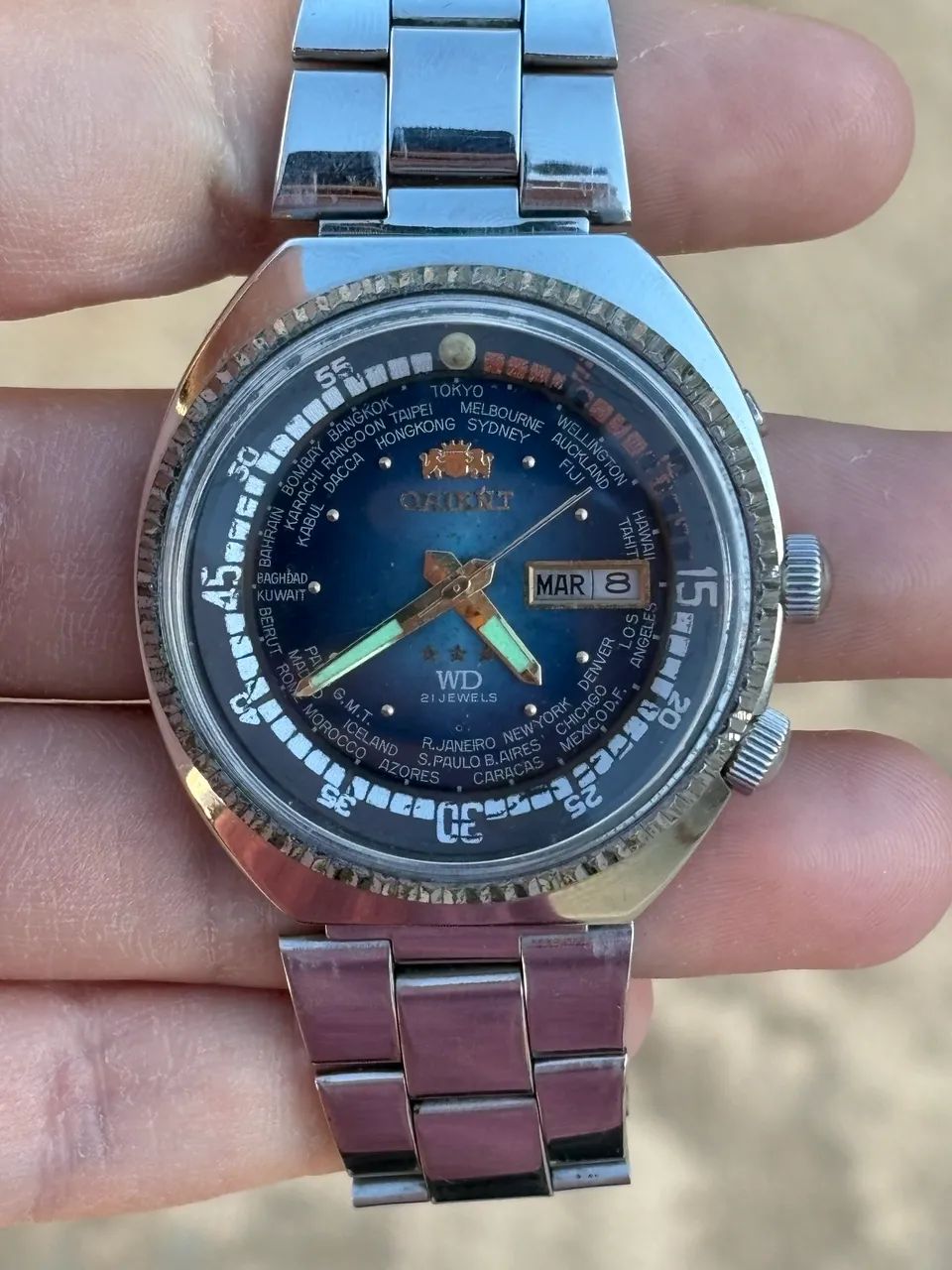 Relógio orient world diver