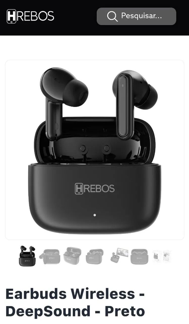 Fone de ouvido bluetooth - Hrebos original 