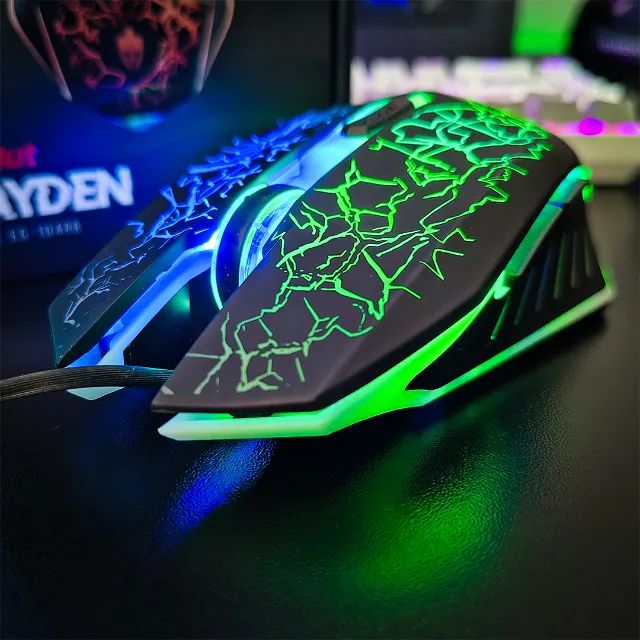 Mouse Gamer Evolut Hayden RGB 2400 DPI USB Ergonômico - Foto 2