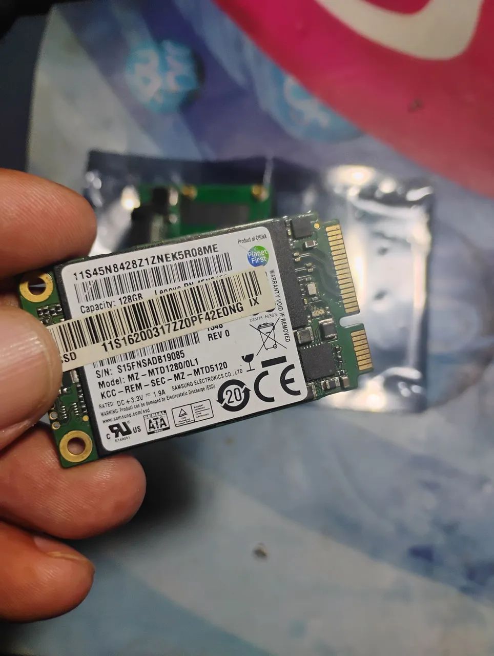Nvme 128gb + adaptador msata