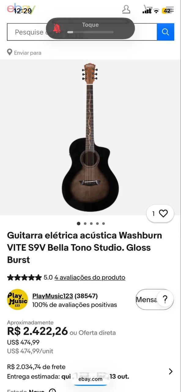Violão wasburn 