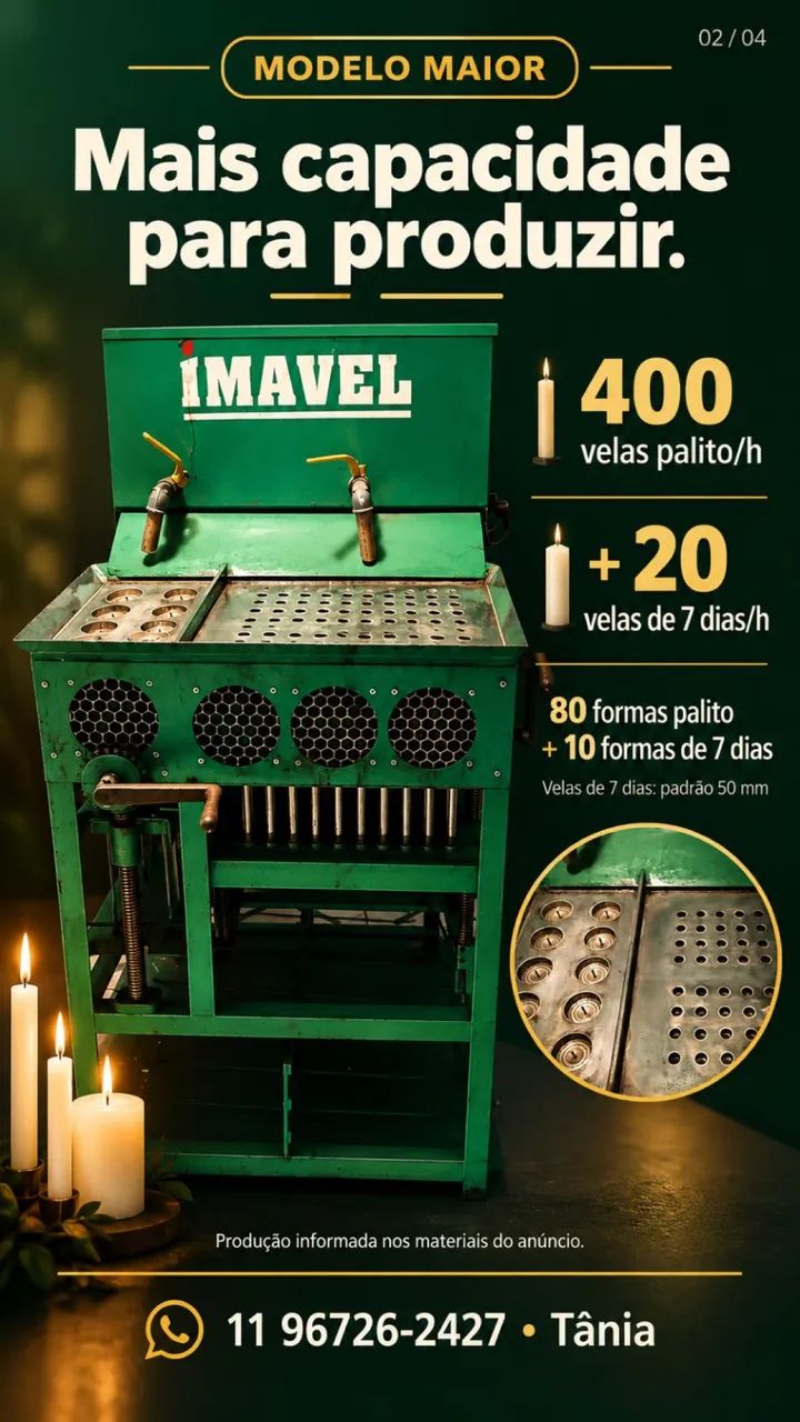 Máquinas de velas Imavel - Foto 4