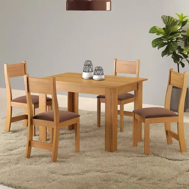 Mesa de Jantar Palace com Cadeiras Brisa Bombom