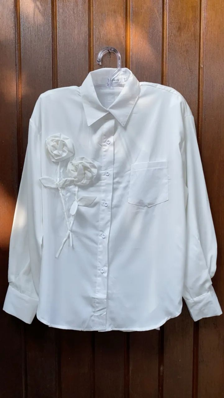 Camisa Hoho flowers Importada de tam G  - Foto 2