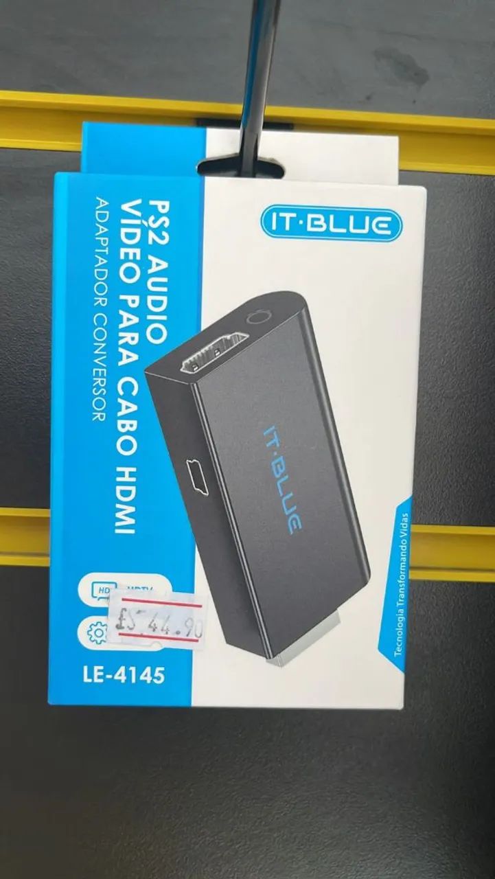 Conversor de áudio e vídeo PS2 para HDMI 
