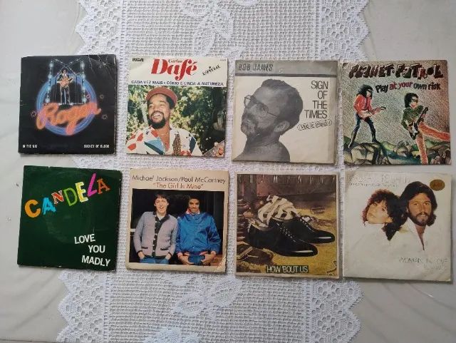 Disco De Vinil Lp Lote C/8 Discos No Estado