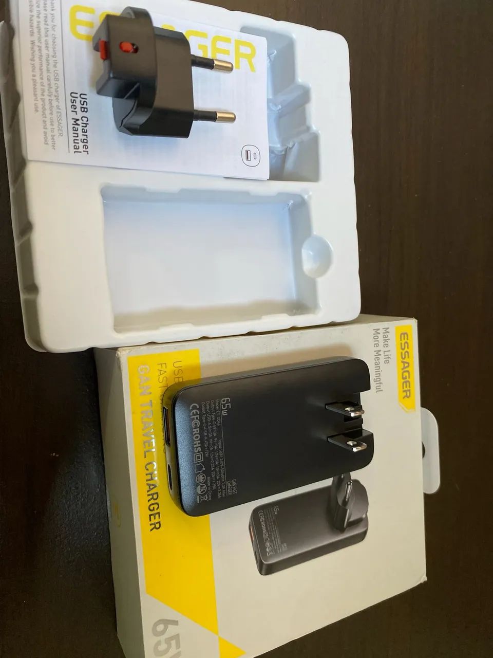Fonte Carregador Essager GaN 65W - Foto 2