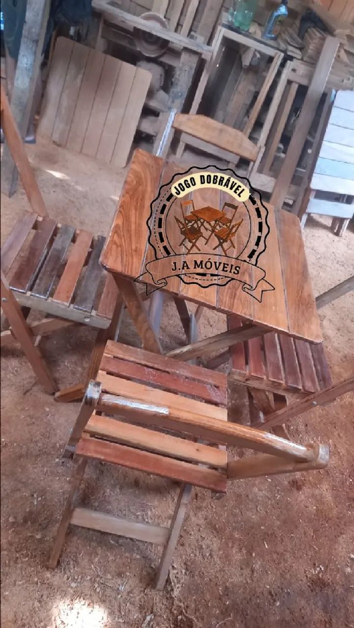 JOGOS DE MESAS ENVERNIZADO  - Foto 2